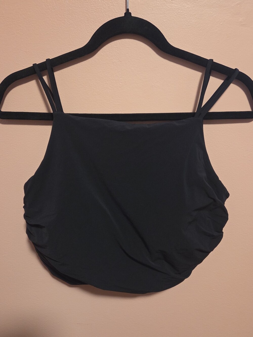 Black High Neck Sports Bra